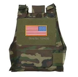 New Syle Tactical Airsoft Paintball Body Armor Vest Woodland Camo- US028