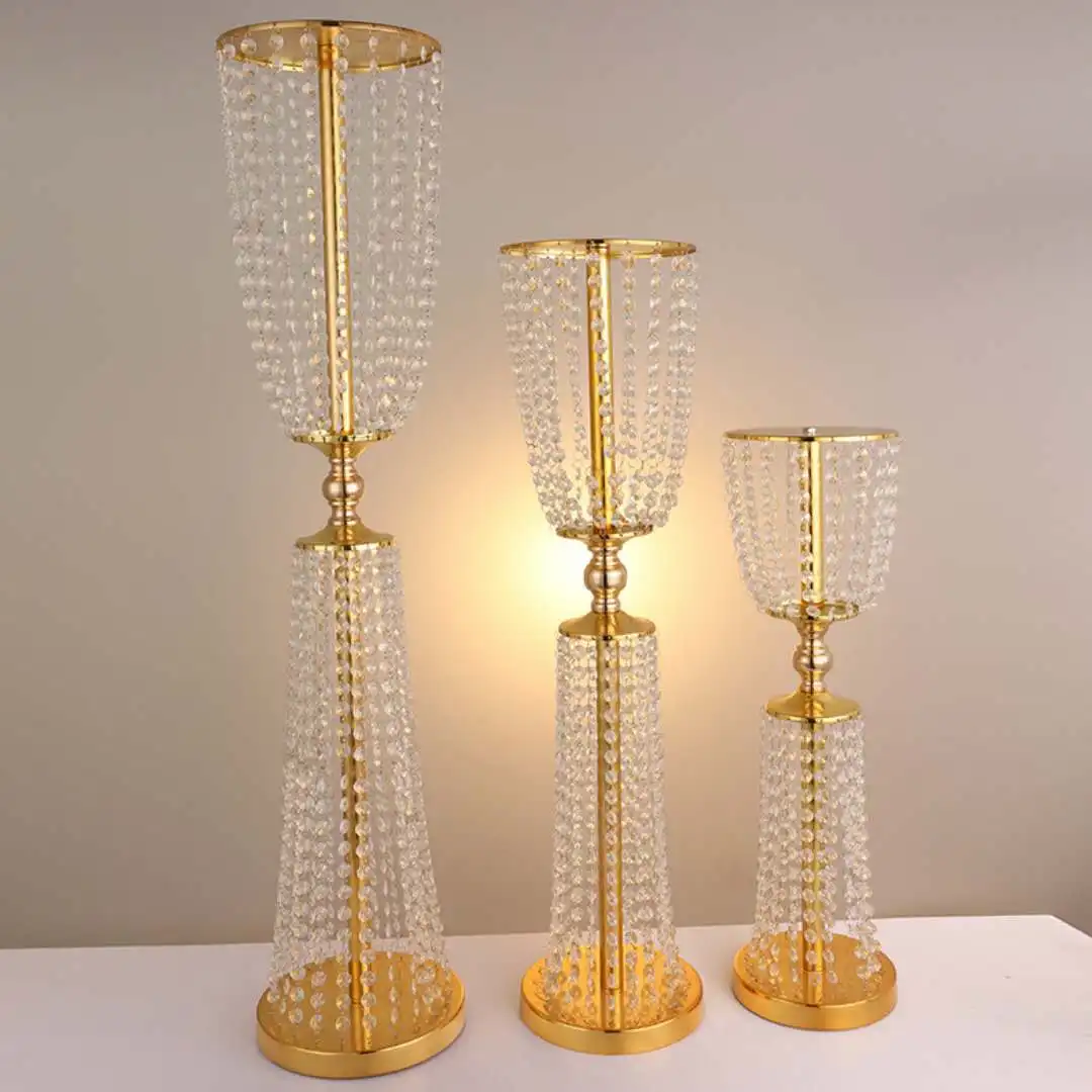 

80cm Tall Crystal Table Centerpieces Metal Flower Stand Wedding Decoration Table Centerpiece Marriage Event Decor 10pcs/lot