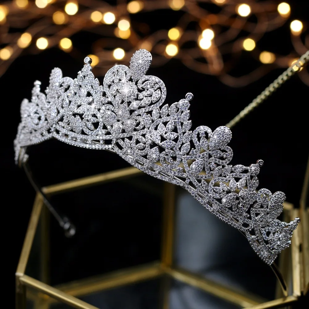 Asnora coroa de noiva Crystals Wedding Tiaras Bridal Crowns Bridal Hair Accessories tiara nupcial