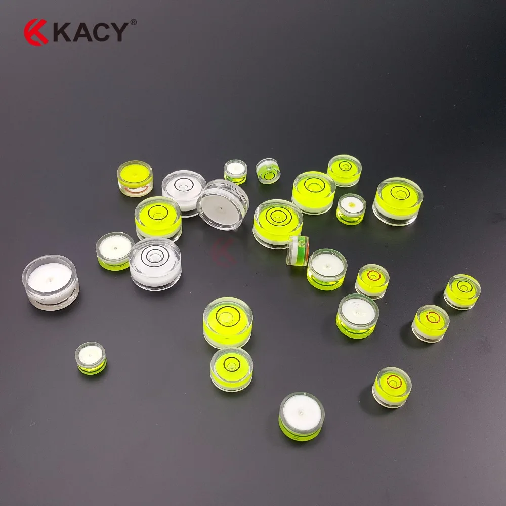 KACY 10PCS 18mm x 9mm Circular Bubble Spirit Level BY KACY for Tripod, Phonograph, Turntable Etc