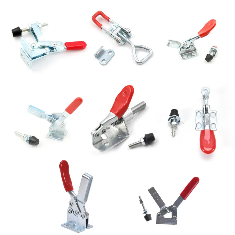 8 Styles 1pcs/set Holding Capacity 27kg-100Kg Quick Release Vertical Type GH-201b Toggle Clamp Hand Tool Set