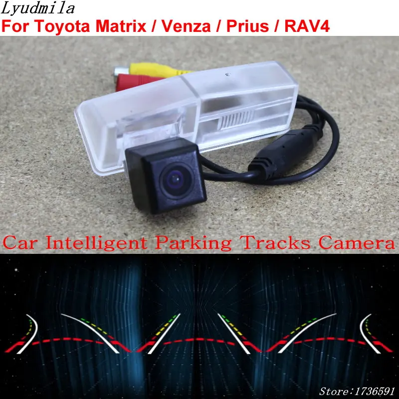 

Lyudmila Car Intelligent Parking Tracks Camera FOR Toyota Matrix / Venza / Prius / RAV4 RAV 4 Back up Reverse Rear View Camera