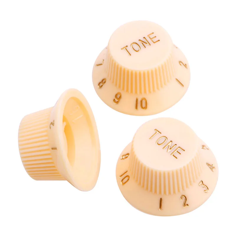 Cream Guitars Volume Knob 1-Volume 2-Tone Control Knobs For Stratocaster