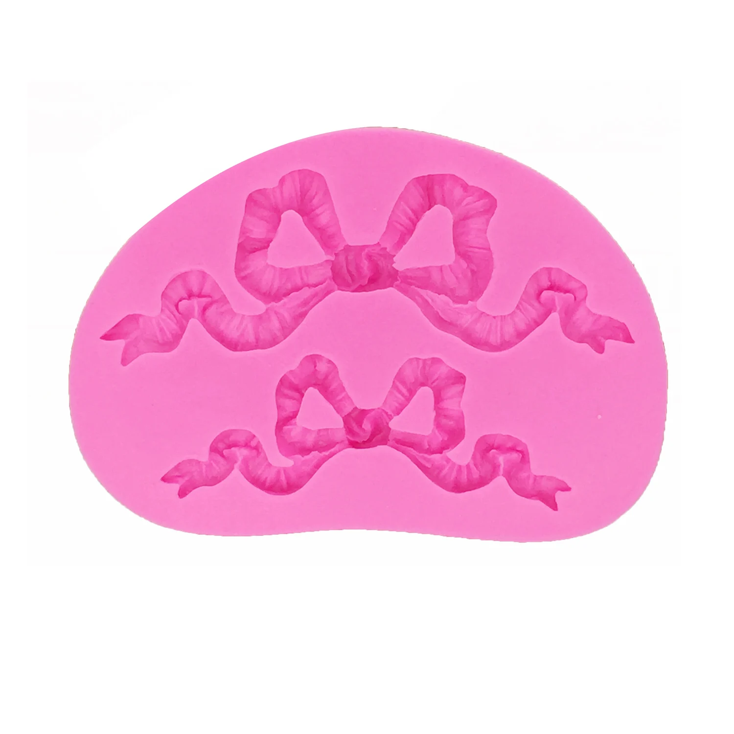 Bow Knot Shaped Silicone Cake Mold Ribbon lace Sugar Craft Fondant Cake Decoration Mold Pastry Tools Kitchen Baking Mold T1220