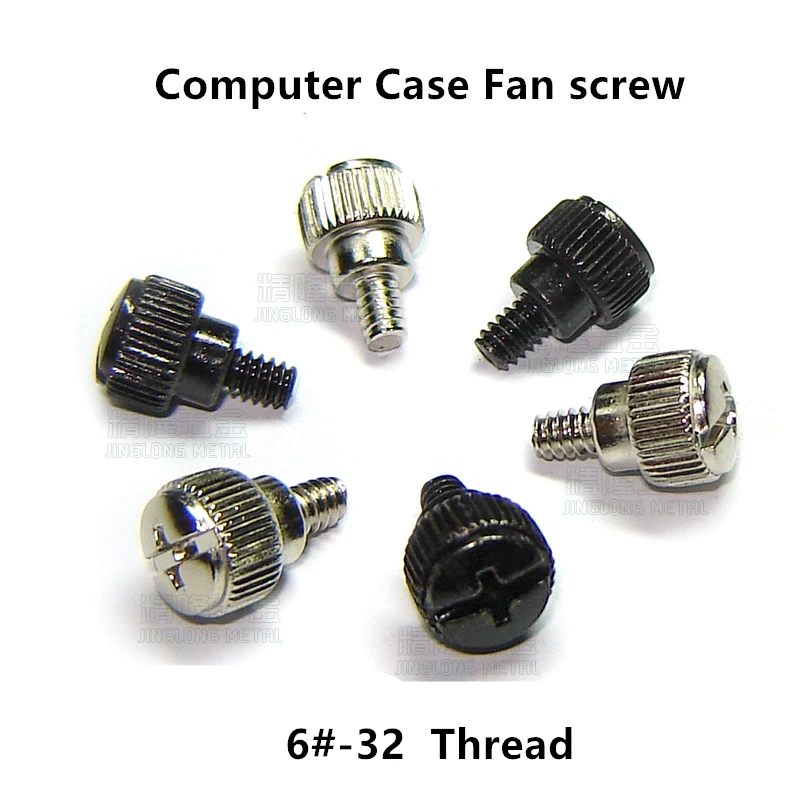 

100pcs 6#-32 Hand Screw Computer PC Case Fan Screw Adjustment Thumbscrews Step Thumb screw M3.5