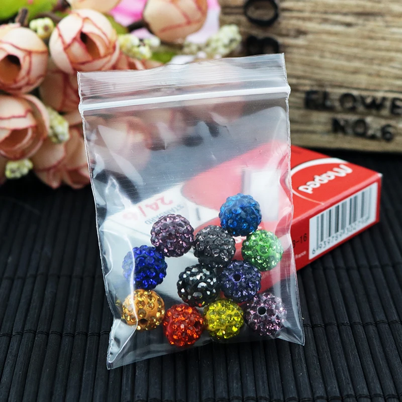 Großhandel 500 teile/los Transparent Selbstdicht Kunststoff Zip-Lock Beutel 6x8 cm Kleine Druckverschlussbeutel Perlen Ohrringe Schmuck Verpackung taschen