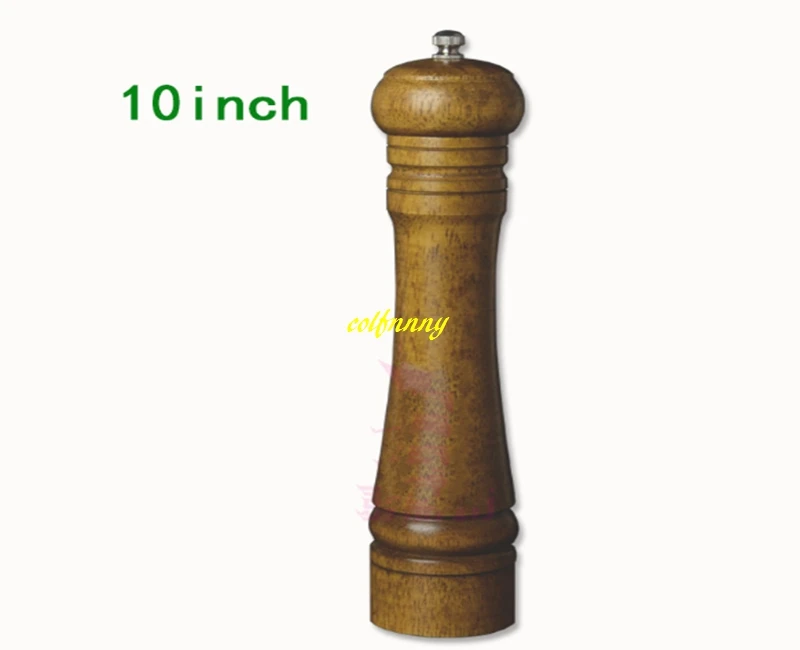 100pcs/lot 5 inch 8 inch Manual Wooden Salt Pepper Mill 10