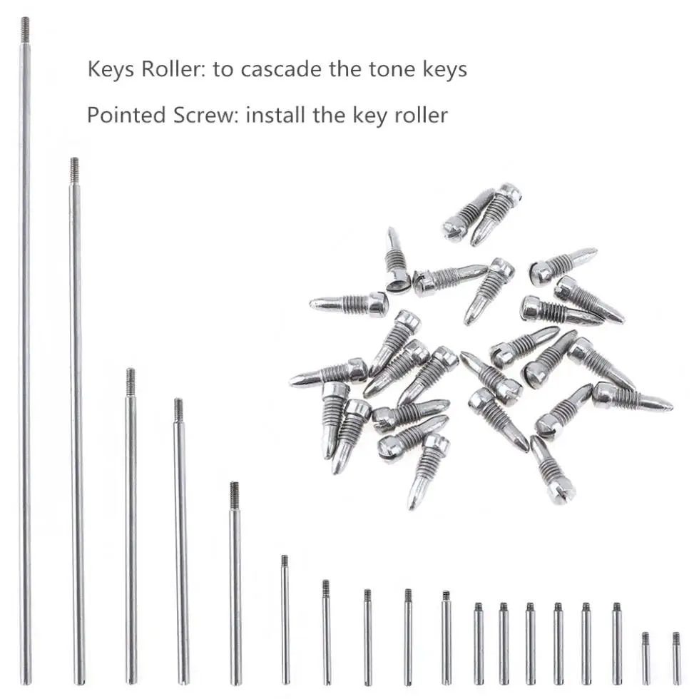 92 шт., набор запасных частей для саксофона, полные инструменты, ключ для саксофона, роликовые язычковые винты, игла, комплект для ремонта духовых