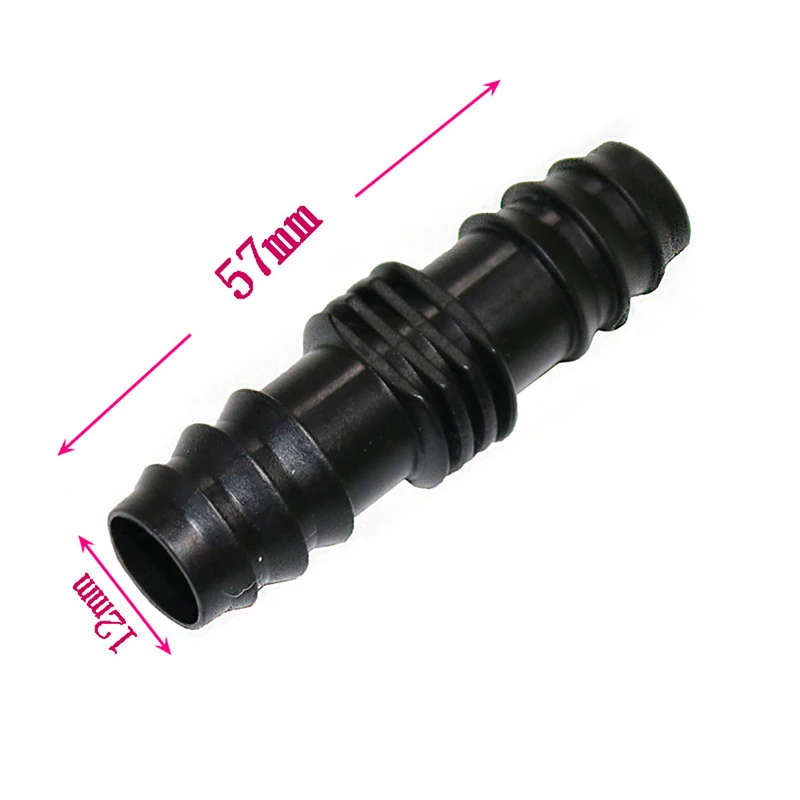 1/2 Inch Straight Connector Barbed Garden Hose Fittings Hose Repair Joint Plastic 16mm Connector Quick Water Adapter 30 Pcs