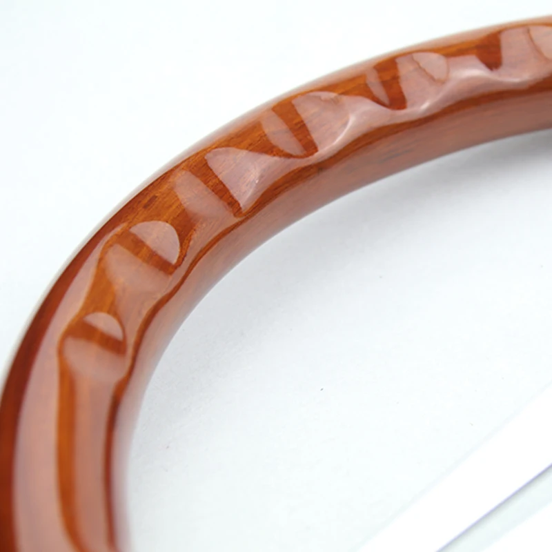 Universal Classic 350mm 14inch Car Wooden Grain Steering Wheel Wooden Steering-Wheel with Chrome Spoke