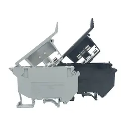 50PCS UK5-HESI UK5RD 4mm2 DIN Rail Screw Clamp Fuse Holder Base Terminal Blocks Connector UK Fuse Accessories