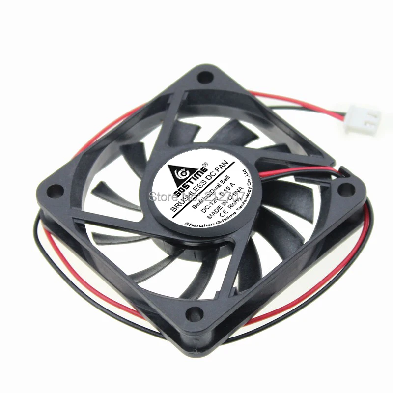 

10PCS Gdstime 60mm 6cm 60 x 10mm 2Pin DC 12V Ball Bearing Air Computer Cooling Fan Cooler