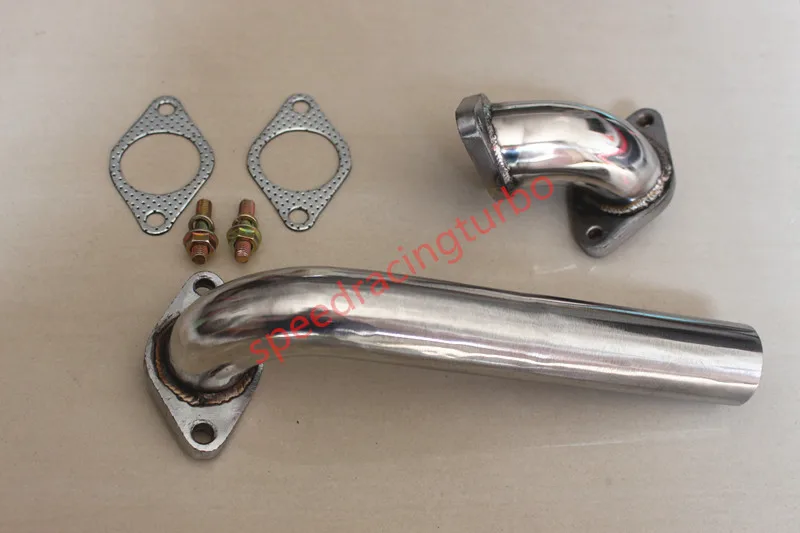 

2PCS Dump Tube Pipe+ Elbow Adaptor 35/38mm Wastegate Actuator Turbo