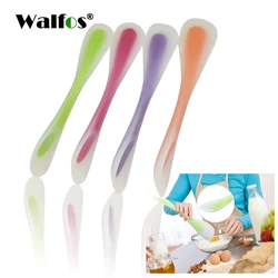 WALFOS-herramientas para hornear pasteles, espátula de silicona doble, cuchara, Espátulas para galletas, raspador de pastelería, mezclador, cuchara para helado de mantequilla