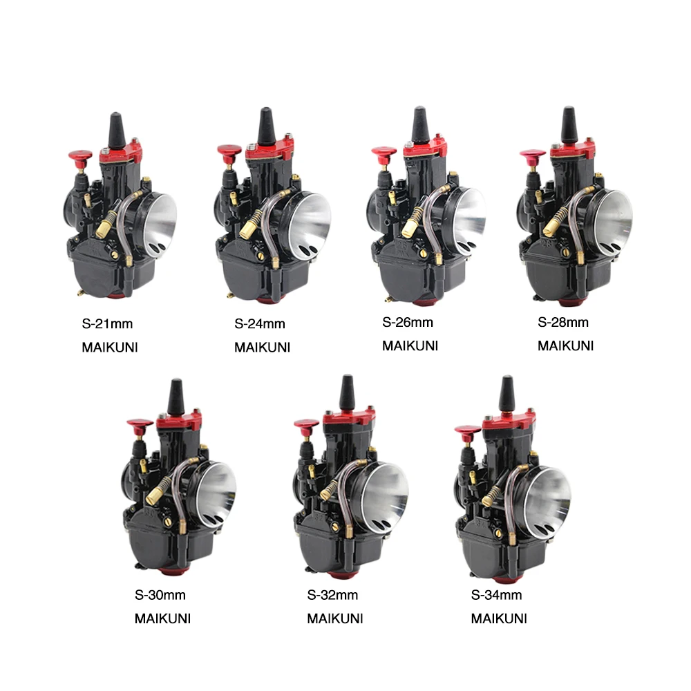 ZS MOTOS For Maikuni  21 24 26 28 30 32 34mm Carburetor Carb Motorcycle Racing Parts Scooters Dirt Bike ATV with Power Jet