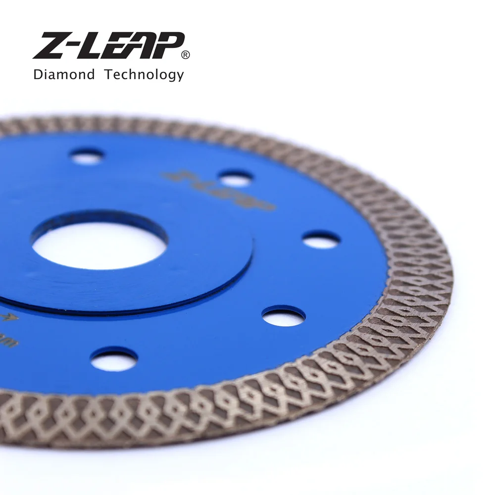 Z-LEAP 105/115/125 مللي متر الماس شفرة المنشار الجرانيت الرخام السيراميك أسطوانة تقطيع سوبر رقيقة توربو شفرات منشار دائري حجر قطع أدوات