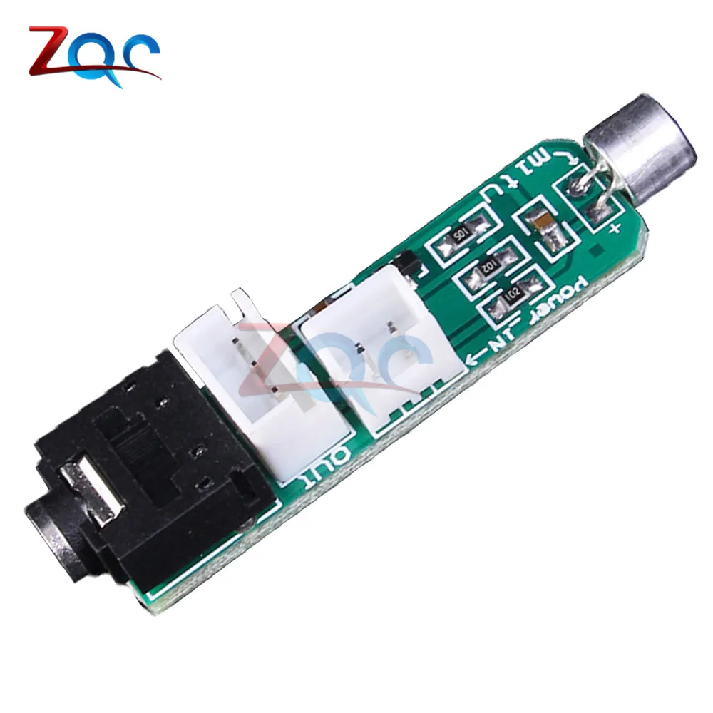 DC 1.5-5V Capacitive Microphone Circuit Amplification Module 3P Terminal 3.5mm Audio Socket
