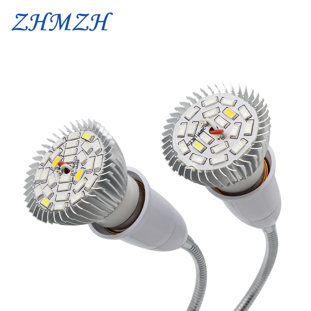 220V E27 LED Plant Growing Lamp Bulbs 18LEDs 28LEDs Growing Lights Full Spectrum Growth Lamps for Indoor Flower Potted Planting