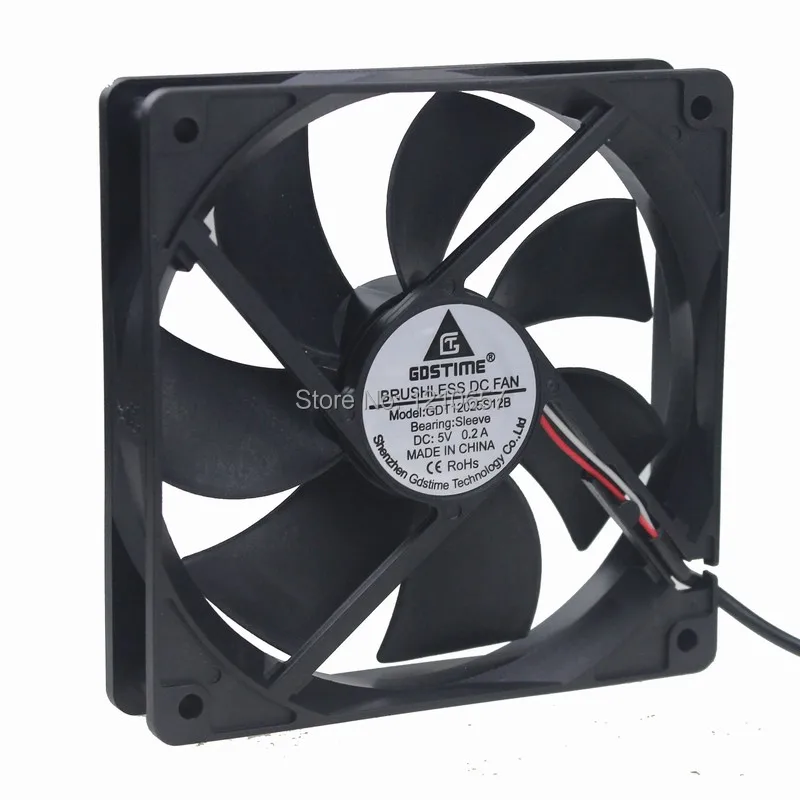 

20pieces LOT Gdstime DC 5V USB 1500RPM 0.2A 120mm 120*120*25mm 12025 Computer Exhaust Fan