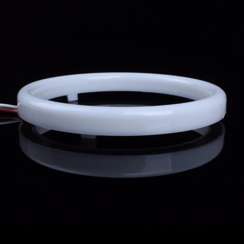 2 Pcs Car Angel Eyes  Auto Halo Rings COB 60mm 70mm 80mm 90mm100mm 110mm 120mm  Angel Eye Car Headlight Motorcycle White 12V Led