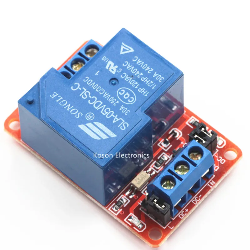 5V 30A 1-Channel Relay Module with Optocoupler H/L Level Triger for Arduino