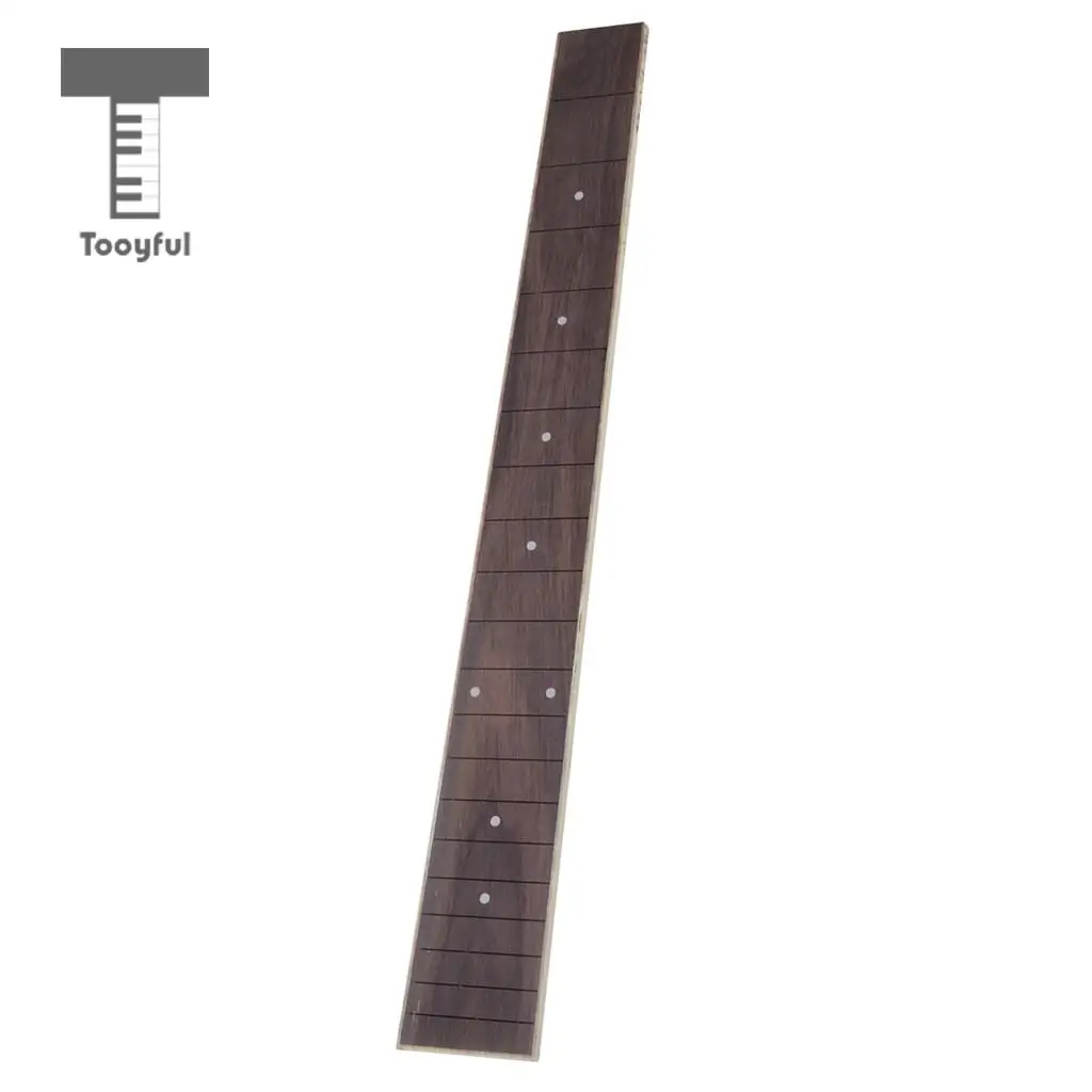 Tooyful Rosewood Guitar Fretboard Fingerboard for 41\'\' Acoustic Folk Guitar Purlfing Pearl Inlay