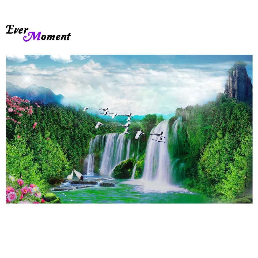 

Picture of diamond mosaic handmade scenic cross stitch crystal diamond sets unfinished decorative full diamond embroidery ASF494