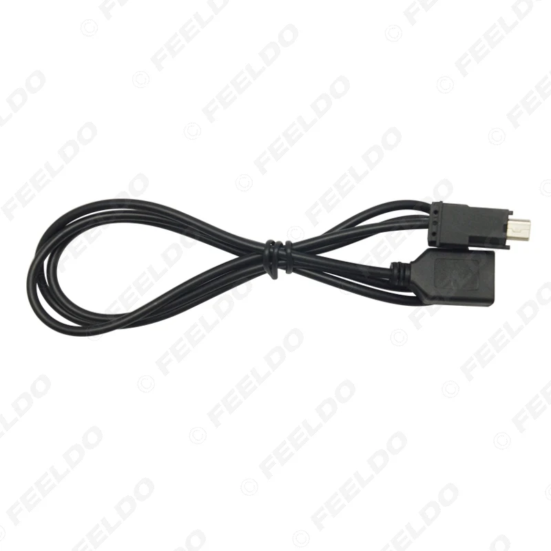 LEEWA 차량용 오디오 라디오 USB-미니 USB 포트 스위치 케이블 어댑터, 닛산 X-트레일 테나 블루버드 실피 #5661, 1 개