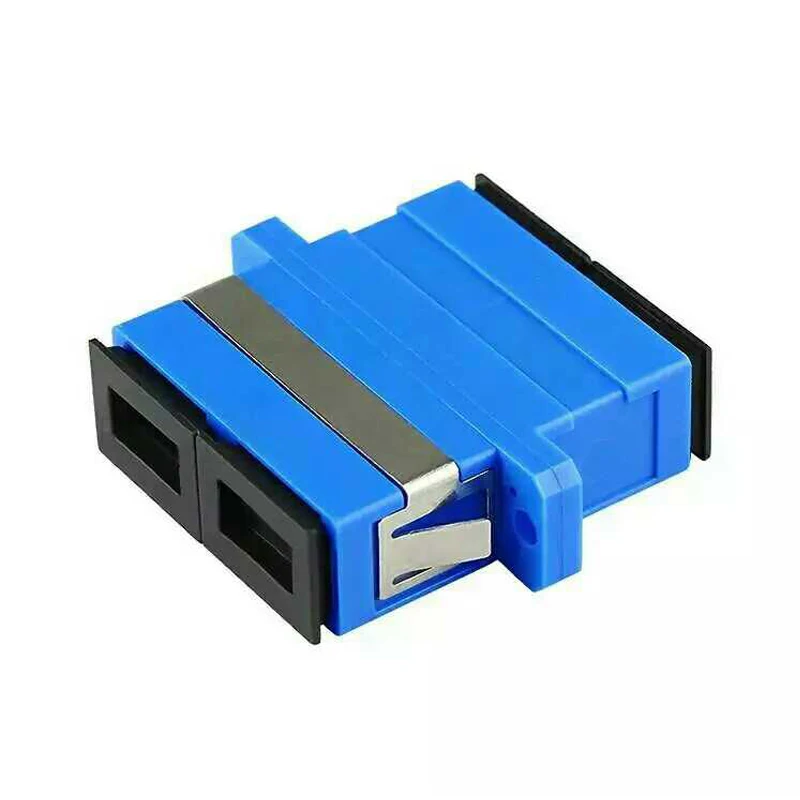 High Quality 50pcs SC UPC Duplex SM Fiber Optic Adapter SC UPC Fiber Connector Optic coupler SC Fiber flange