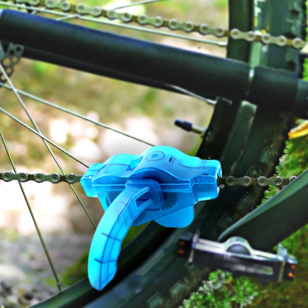 DIYFIX Portable Bicycle Chain Cleaner Bike Clean Machine Brushes Brushes Mountain Road Bike Cycling Cleaning Kit Outdoor Sports