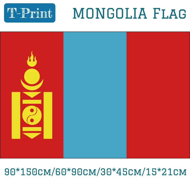 National Flag Of Mongolia 15*21cm/90*150cm/60*90cm For National Day Banner flag decoration Banner flag decoration