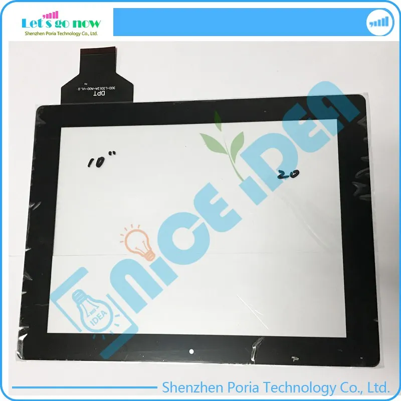 100% New 10'' Inch Touch Screen Digitizer For DPT 300-L3312A-A00-V1.0 Black Front Tablet Touch Panel Glass replacement