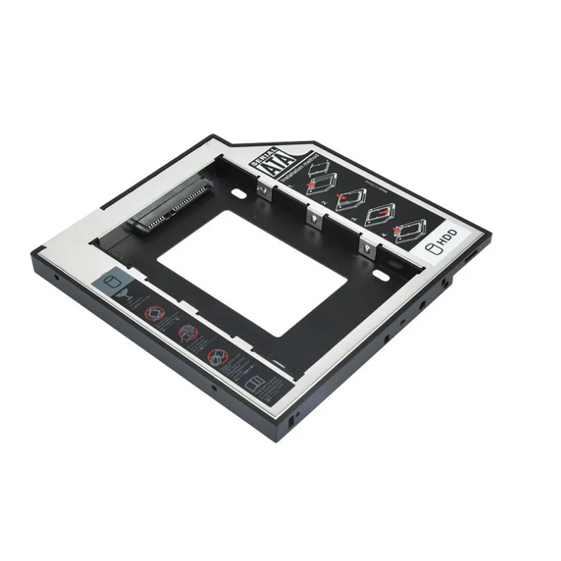 Aluminum 2.5" Internal SSD 9.5mm Hard Disk Caddy Tray Enclosure for Laptop Notebook Mac Book