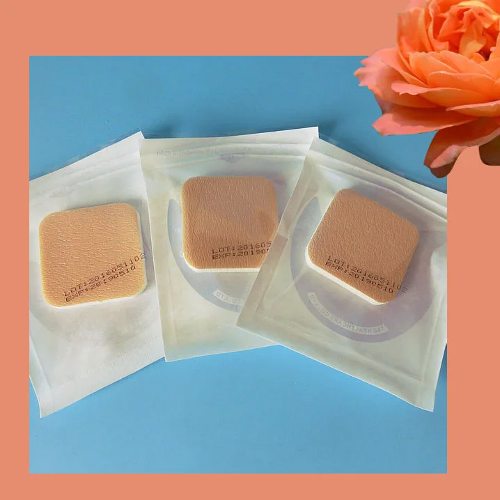 1pcs 10cm*10cm health foam dressing healthcare Bed sore Absorb exudate elderly dressing wound tire bedsore dressing absorbent
