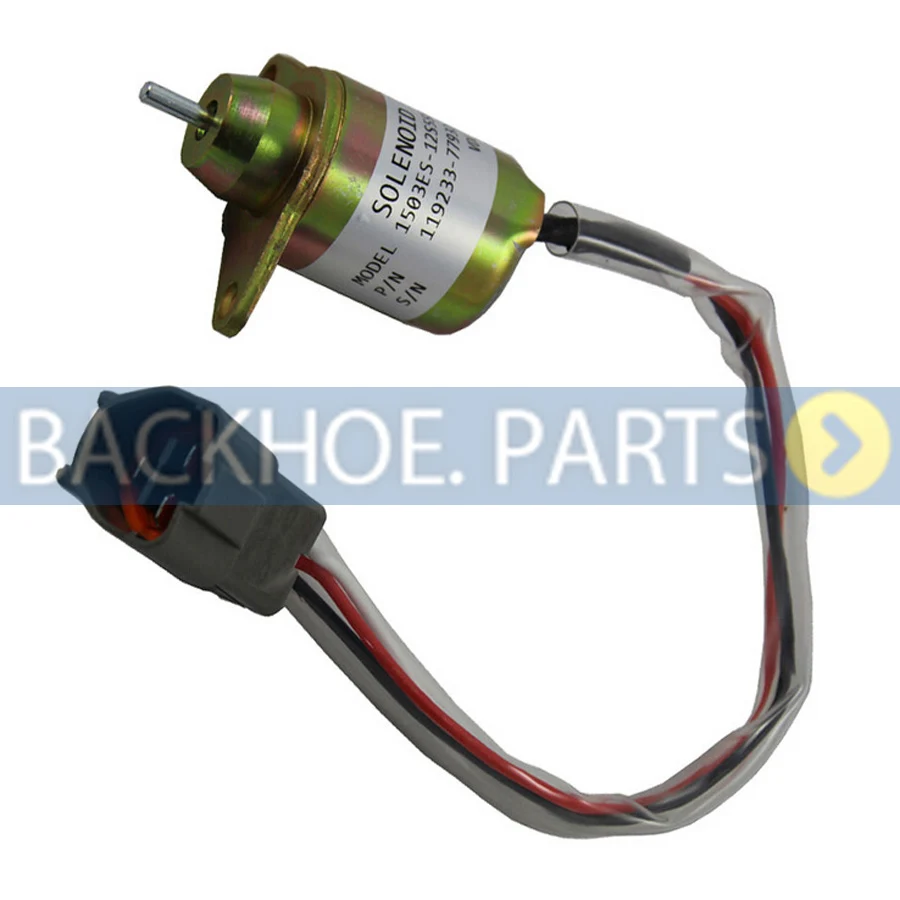 Stop Solenoid 119233-77932 for Excavator R55-5 R60-5 Yanmar Engine 3TNV88