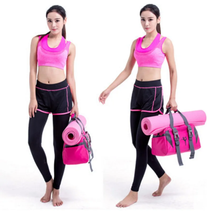 Yoga Mat Bag Fitness Gym Bags Sports Nylon Training Shoulder Sport For Women Men Traveling Duffel Outdoor Travel Bag XA55WA