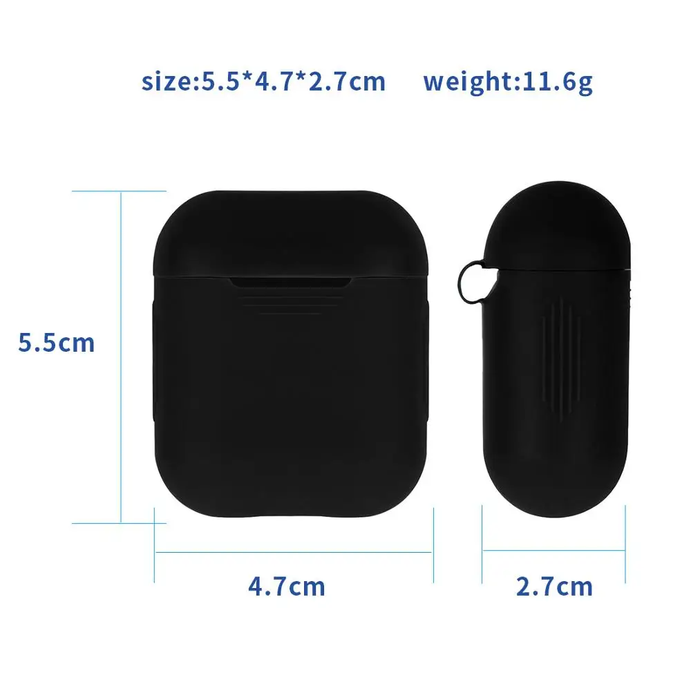 Earphone Case Soft Silicone Shockproof Protector Cover for iphone Charging Box Wireless Earphones Air Pods Pouch Case