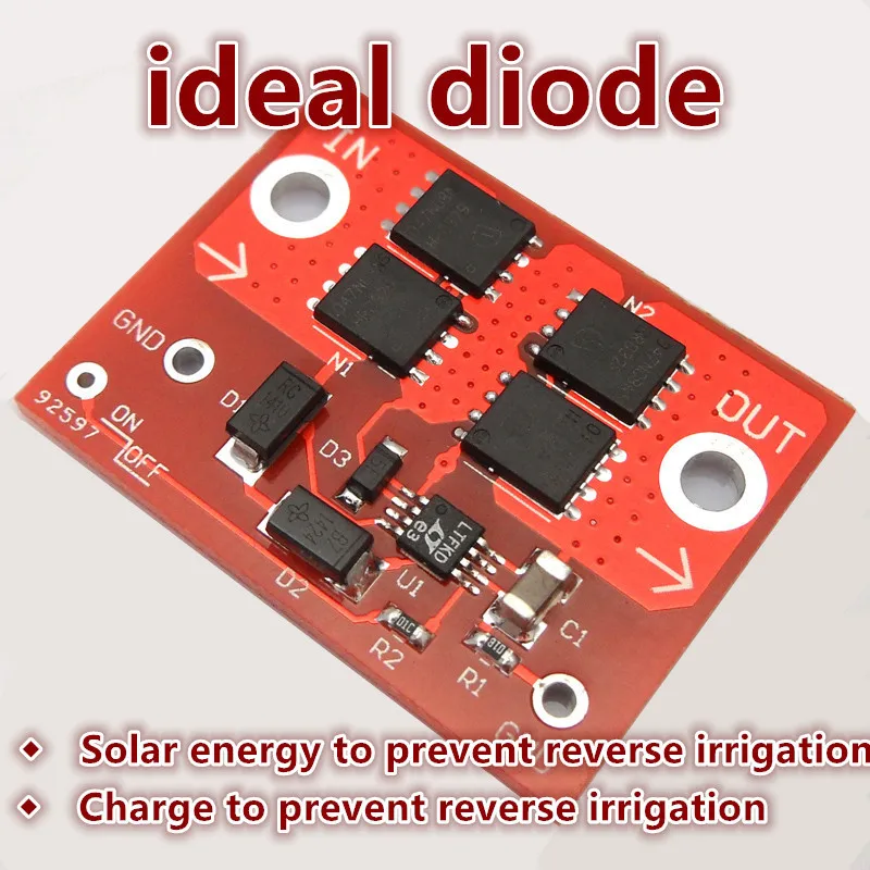 LTC4359 ideal diode Solar energy Charge prevent reverse irrigation Relay freeshiping