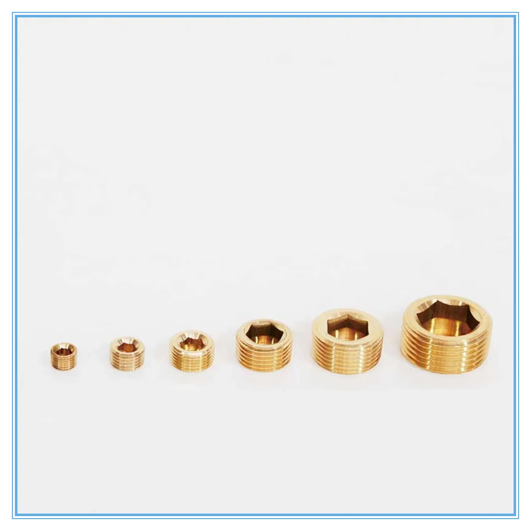 Brass fittings Gold Tone 1/8