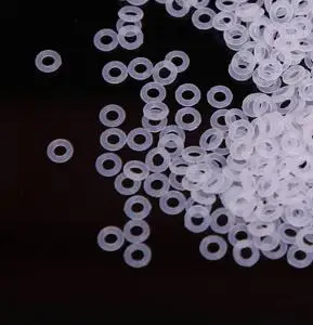 

20pcs 2mm wire diameter white silicone O-ring outer waterproof insulation rubber band 41mm-49mm outer diameter