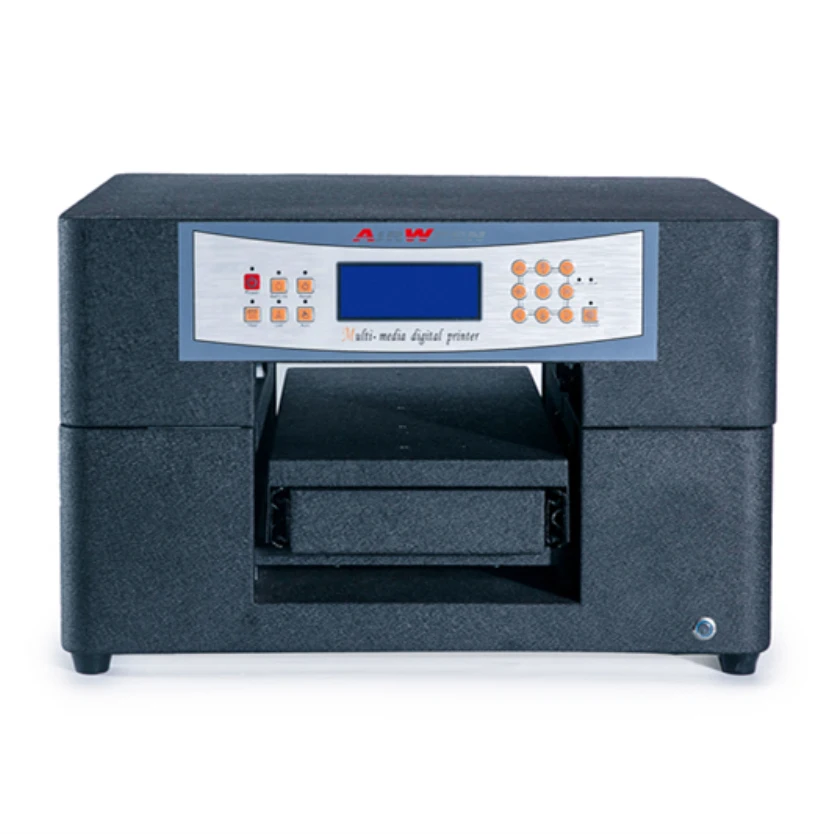 UV Printer Airwren A3 Size 6 Color Digital Inkjet Flatbed UV Printing Machine with 3D Effect