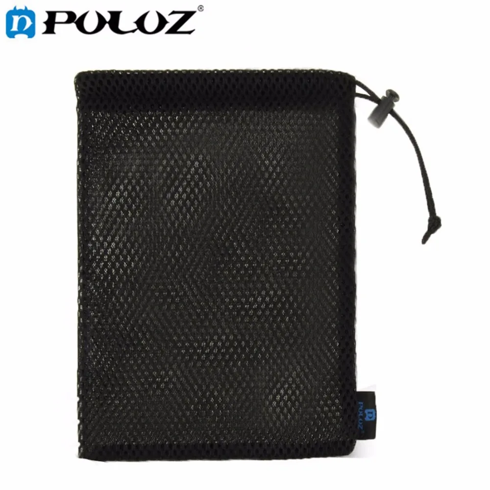 PULUZ For GoPro Accessories Nylon Mesh Storage Bag For GoPro Hero11 Black/HERO10 Black For DJI OSMO Acton Cameras Accessories