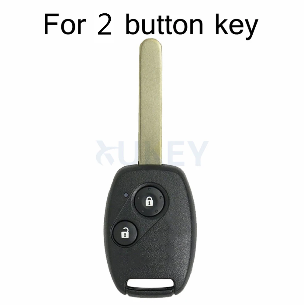 AX For Honda Civic Accord Pilot Fit Crv Ridgeline Jazz Frv Insight Cr-z Case 2 Button Car Replacement Remote Key Shell Case