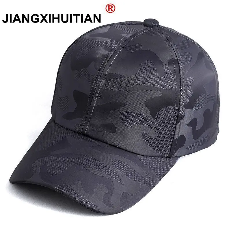 2018 Summer Mens Camouflage Camo Cap Cadet Casquette Desert Camo Hat Mesh Baseball Cap Hunting Fishing Blank Desert Hat