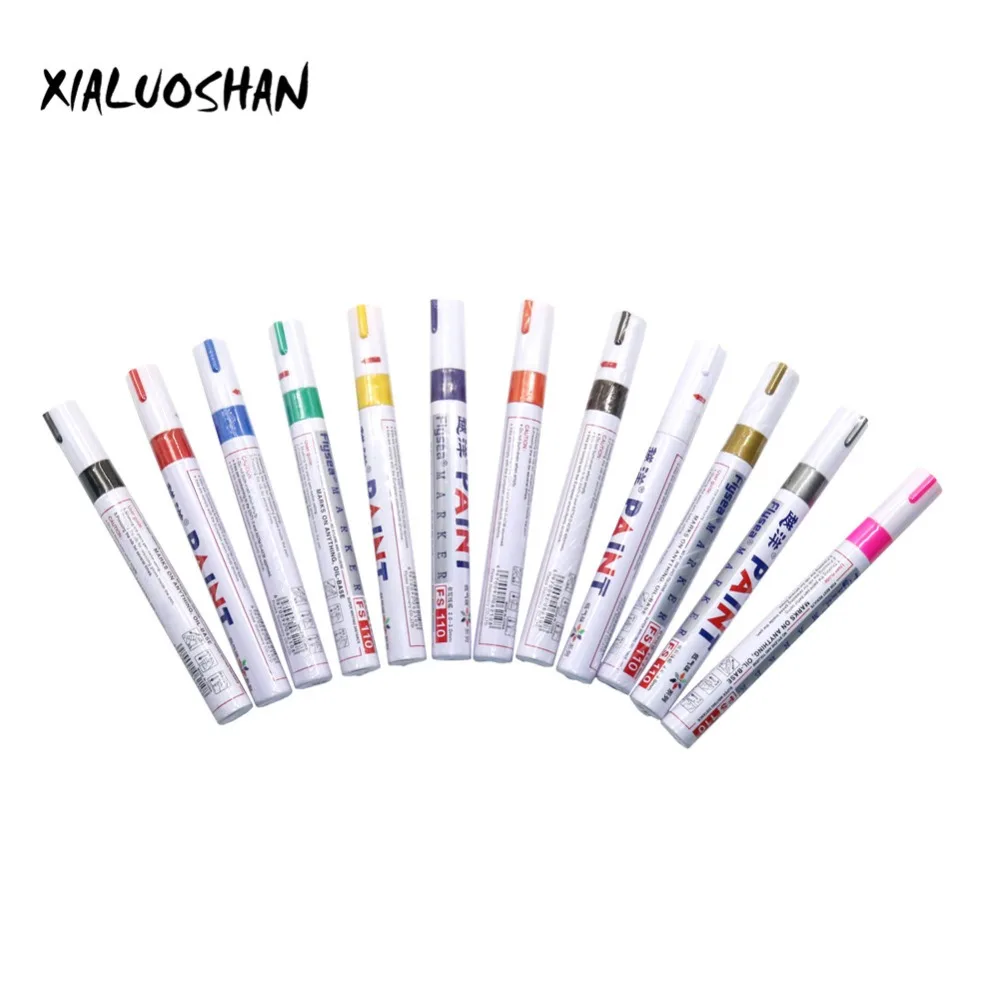 1 Pc Colored Mark Waterproof Mark Tire Paint pen Metal Permanent Oily Graffiti pen Permanent Paint Marker Pen