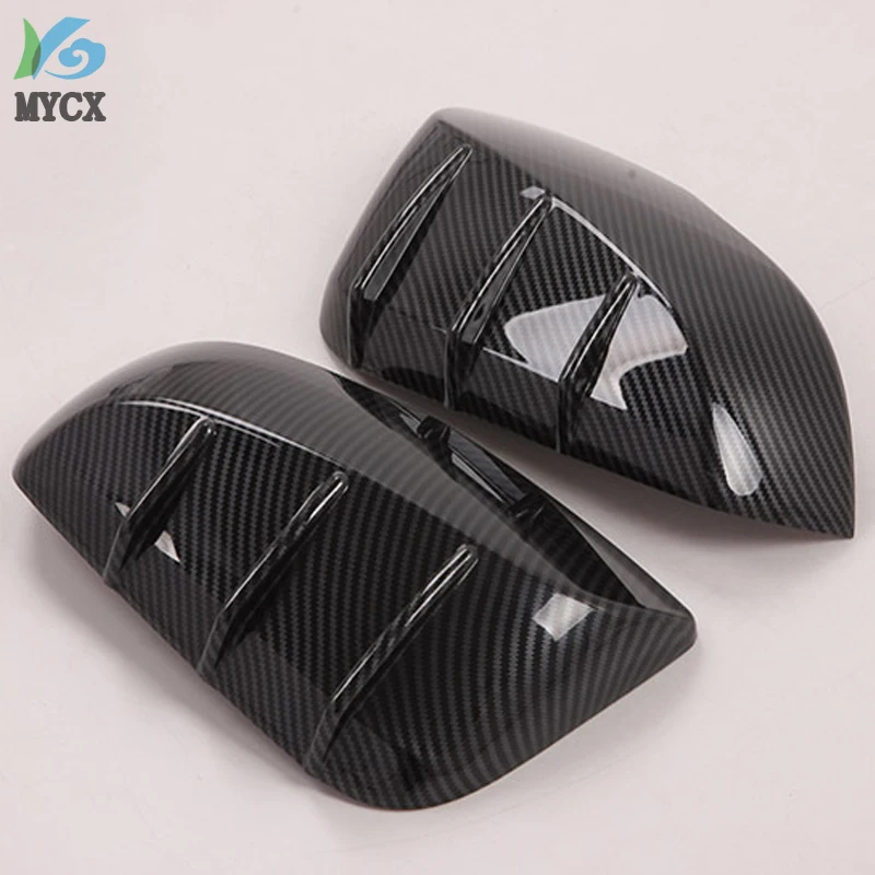 

For Toyota RAV4 RAV 4 2019-2022 Car Side Door Wing Rear View Mirror Cap Cover Trim Exterior Accessories ABS Carbon Fiber