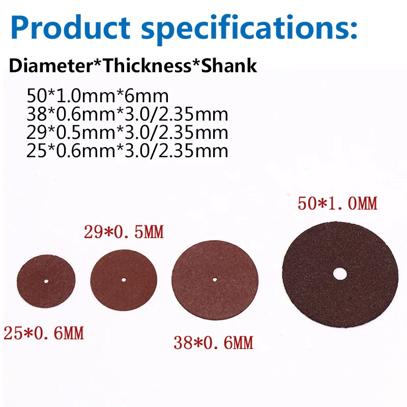 10pcs Cutting Disc Circular Saw Blade Grinding Wheel Cutting Wood Metal For Dremel Rotary Tool Abrasive Sanding Disc Tools