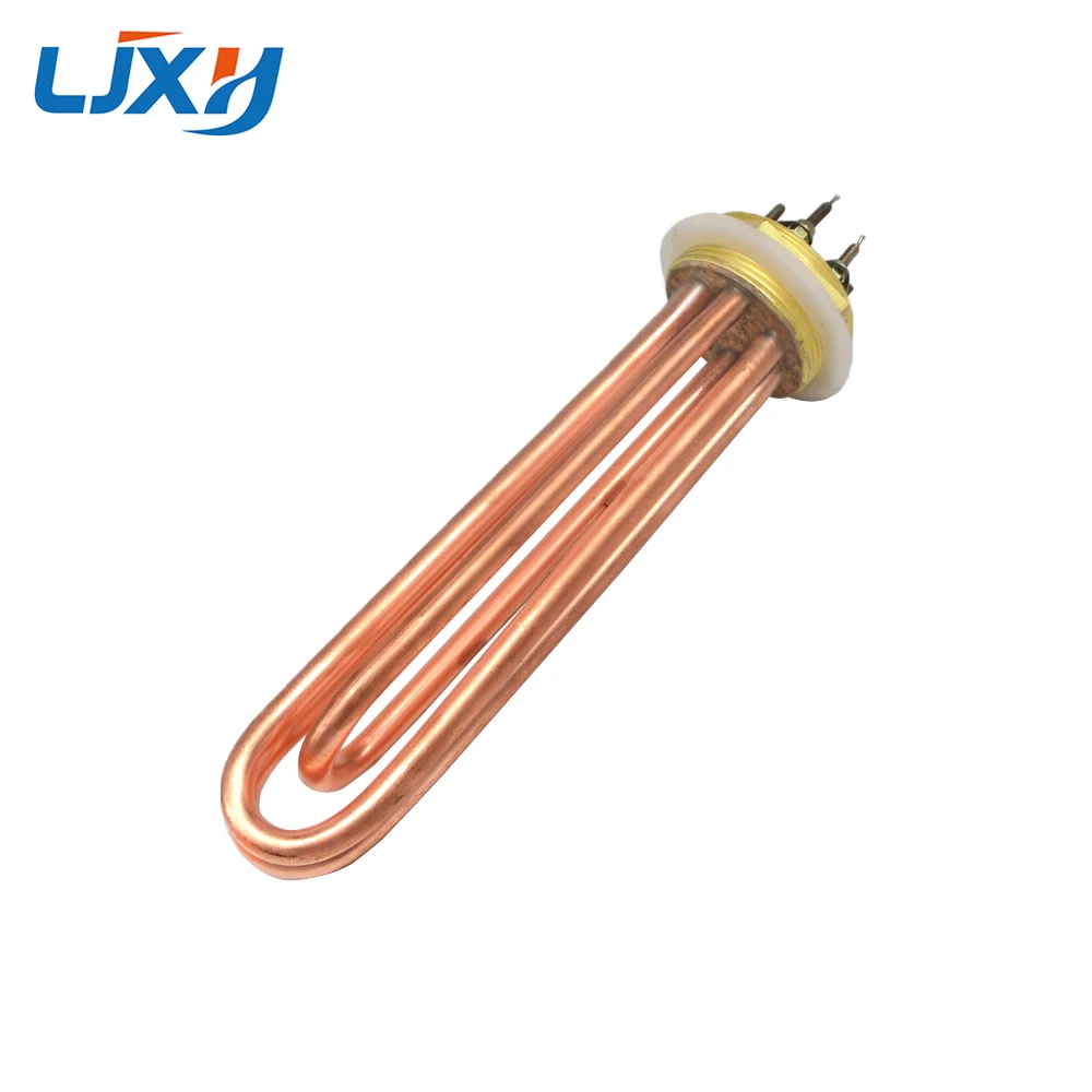 LJXH DN40(47mm) Water Heater Element for Boiler 110V/220V/380V Copper Thread Copper Tube 3KW/4.5/6/9/12