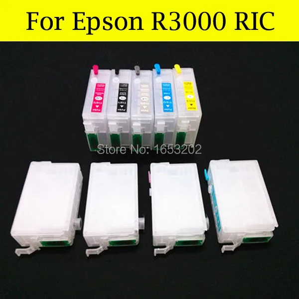 9 Color Refill Ink Cartridge For Epson T1571-T1579/157XL For Epson R3000 Printer With ARC Chip