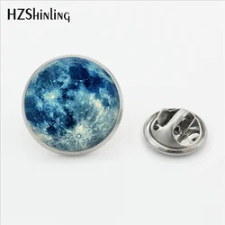 New Design Galaxy Moon Universe out of Space Brooches Astronomy Glass Jewelry Nebula Brooch Stainless Steel Lapel Pins